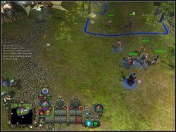 Przemierzając krainę na południe mijamy fort (można w nim podszkolić rekrutów) i w końcu podchodzimy pod miasto - Misja 4 - Wybraniec (cz.1) | Kampania 1 | Windchaser - Windchaser - poradnik do gry