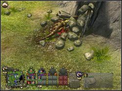 Żeby zakończyć zadanie trzeba ustawić jednostki koło trzech kamieni - do każdego z nich będą jednak podchodziły jaszczury - Misja 4 - Wybraniec (cz.2) | Kampania 1 | Windchaser - Windchaser - poradnik do gry