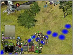 W następnej walce - z wilkami i bandytami - trzeba wykorzystać moc Shary (kontrujemy nią regenerujący atak przeciwnika) - Misja 11 - Kusząca prowincja | Kampania 2 | Windchaser - Windchaser - poradnik do gry