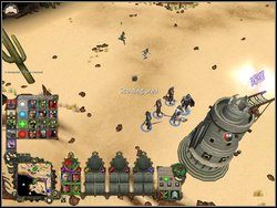 Niszczymy legowisko i ruszamy krętą ścieżką w dół - zobaczymy ludzi, których poszukujemy, atakowanych przez wrogów - Misja 12 - Klucz do sukcesu | Kampania 2 | Windchaser - Windchaser - poradnik do gry