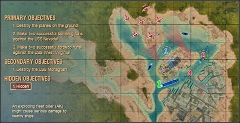 Zadania główne - Misja 1 - Attack on Pearl Harbor | Japonia | Battlestations Pacific - Battlestations: Pacific - poradnik do gry