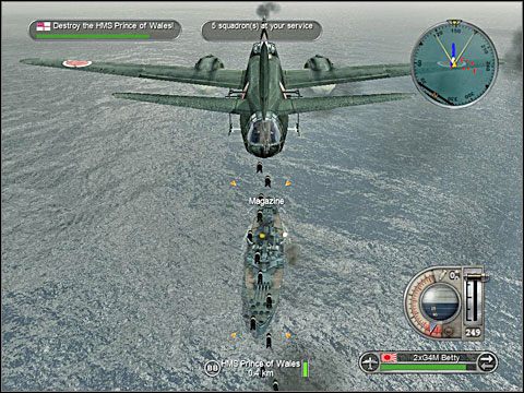 Po zatopieniu HMS Prince of Wales przyjdzie pora zafundować podobny los drugiemu pancernikowi - HMS Repulse - Misja 2 - Destruction of Force Z | Japonia | Battlestations Pacific - Battlestations: Pacific - poradnik do gry
