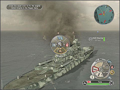 Chwilę, którą marynarze przeznaczają na uporanie się z uszkodzeniami możesz poświęcić na ustawienie obu swoich niszczycieli w formacji najbardziej pożądanej do rozprawienia się z HMS Electrą - Misja 3 - Battle of Java Sea | Japonia | Battlestations Pacific - Battlestations: Pacific - poradnik do gry