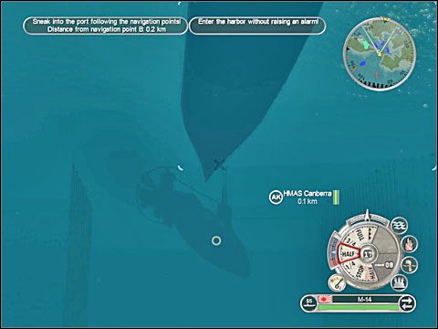 Po pokonaniu wejścia do portu możesz spróbować wykonać zadanie ukryte, czyli zlokalizować wrak zestrzelonego japońskiego samolotu rozpoznawczego - Misja 10 - Attack on Sydney Harbour | Japonia | Battlestations Pacific - Battlestations: Pacific - poradnik do gry