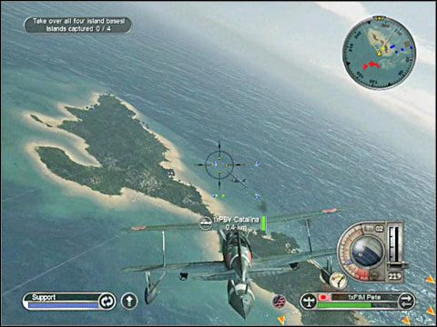 Z pewnością szybko zorientujesz się, iż wróg bezustannie wysyła w kierunku twojej flotylli kolejne klucze samolotów, które startują z dwóch lotnisk polowych położonych na wyspach leżących na północy - Misja 11 - Seizing the Fijis (cz.1) | Japonia | Battlestations Pacific - Battlestations: Pacific - poradnik do gry