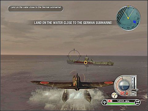 Po krótkiej scenie przerywnikowej otrzymasz kolejny rozkaz: 3) zatopić wszystkie statki amerykańskiego konwoju - Misja 12 - Meet the Germans (cz.1) | Japonia | Battlestations Pacific - Battlestations: Pacific - poradnik do gry