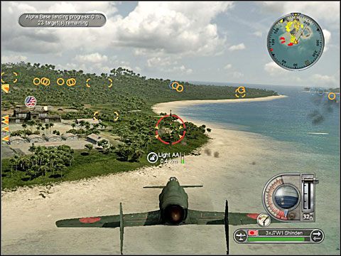 Wówczas dostaniesz kolejny rozkaz: 3) zestrzelenia amerykańskich samolotów transportowych nim zrzucą one spadochroniarzy nad właśnie zdobyte przez twoich skośnookich sojuszników wyspy - Misja 13 - The Road to Hawaii (cz.1) | Japonia | Battlestations Pacific - Battlestations: Pacific - poradnik do gry
