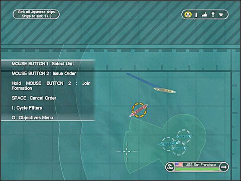 Ponownie celuj w magazyn amunicyjny wrażej jednostki by szybko posłać ją na dno - Misja 2 - Battle of Cape Esperance (cz.1) | USA | Battlestations Pacific - Battlestations: Pacific - poradnik do gry