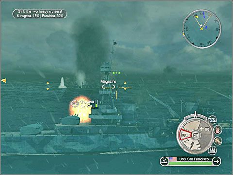 Celuj w najwrażliwsze miejsca japońskich żelazek, czyli magazyny amunicji - Misja 2 - Battle of Cape Esperance (cz.2) | USA | Battlestations Pacific - Battlestations: Pacific - poradnik do gry