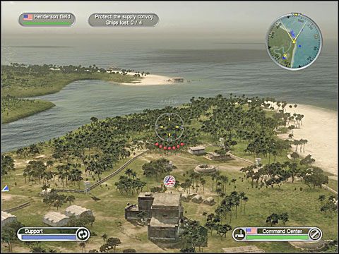 Szybko zestrzeliwuj kolejne maszyny ze skośnookimi potomkami samurajów nadlatujące nad ląd - Misja 4 - Defense of Henderson Field (cz.1) | USA | Battlestations Pacific - Battlestations: Pacific - poradnik do gry