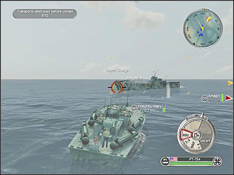 Jeśli w nagrodę za ukończenie którejś z poprzednich misji dostałeś do swojej dyspozycji w tym scenariuszu klucz bombowców B-25 to pokaże się on na niebie gdzieś w tym czasie - Misja 6 - 2nd Battle of Guadalcanal (cz.2) | USA | Battlestations Pacific - Battlestations: Pacific - poradnik do gry