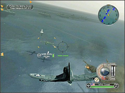 Po zlikwidowaniu powietrznego zagrożenia (ale to jeszcze nie koniec podniebnych walk - Misja 13 - Invading Iwo Jima (cz.2) | USA | Battlestations Pacific - Battlestations: Pacific - poradnik do gry