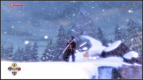 Nim udasz się do Ice Shrine (Komnaty Lodu), gdzie aktywujesz pierwszy z dwóch totemów pogodowych, czyli Sun Totem (Totem Słońca), musisz znaleźć Ice Key (Klucz Lodu), który zakopany jest na szczycie jednej z gór - Fabuła w Fable II - Knothole Islands Big Freeze | Knothole Island - Fable II - poradnik do gry