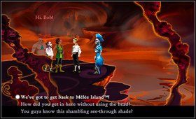 Po wyjściu z wioski kanibali trafiamy znów do jaskini, rozmawiamy z duchem - Cz. III - Pod małpią wyspą (3) - Opis przejścia - The Secret of Monkey Island: Special Edition - poradnik do gry