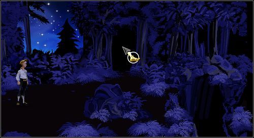 Następnie wybieramy ścieżkę na środku - Cz. I - Trzy próby (Opanowanie fechtunku - 2) - Opis przejścia - The Secret of Monkey Island: Special Edition - poradnik do gry