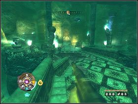 Wyjdź na górę i pozostań w Woalu, bo kawałek dalej znajduje się ukryte przejście - Etap 3 - Obszar wykopalisk (cz.2) | Opis przejścia Wolfenstein - Wolfenstein - poradnik do gry