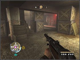 Skieruj się w stronę przełącznika i użyj go do otwarcia znajdującej się pod Tobą bramy - Etap 4 - Magazyn | Opis przejścia Wolfenstein - Wolfenstein - poradnik do gry