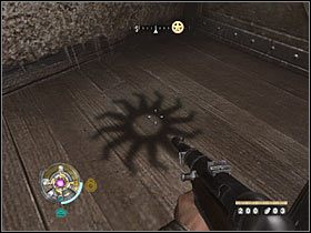 Docelowo musisz dotrzeć do miejsca, w którym znajdują się skrzynie, zmuszając tym samym głównego bohatera do kucnięcia - Etap 4 - Magazyn | Opis przejścia Wolfenstein - Wolfenstein - poradnik do gry