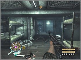 Na pierwszą grupę przeciwników wpadniesz już za rogiem, czyli w koszarach - Etap 8 - Farma | Opis przejścia Wolfenstein - Wolfenstein - poradnik do gry
