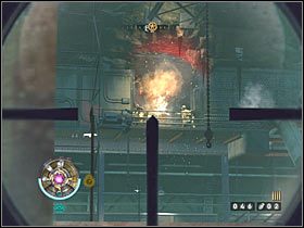 Spokojnie zaczekaj aż winda dotrze na miejsce, bo nie musisz się śpieszyć z eliminowaniem żołnierzy wroga - Etap 9 - Pieczary (cz.1) | Opis przejścia Wolfenstein - Wolfenstein - poradnik do gry