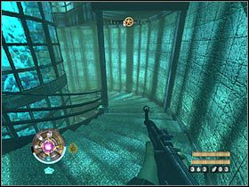 Po zlikwidowaniu operatora stanowiska maszynowego dobrze byłoby na chwilę zająć jego miejsce, a to dlatego, że będziesz mógł zabić kilku żołnierzy, którzy pojawią się po lewej stronie - Etap 9 - Pieczary (cz.2) | Opis przejścia Wolfenstein - Wolfenstein - poradnik do gry