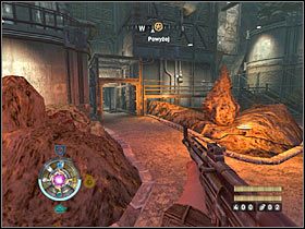Pokonanie przeciwników, którzy wpadną do tego pomieszczenia, nie powinno okazać się zbyt trudne - Etap 9 - Pieczary (cz.2) | Opis przejścia Wolfenstein - Wolfenstein - poradnik do gry