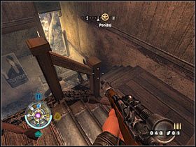 Misję rozpoczynasz niedaleko miejsca, w którym toczą się walki - Etap 10 - Kościół (cz.1) | Opis przejścia Wolfenstein - Wolfenstein - poradnik do gry