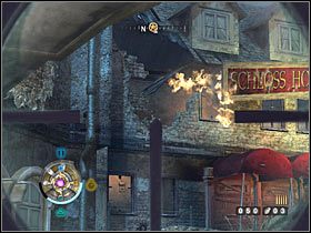 Po drodze będziesz dość regularnie wpadał na niewielkie grupki przeciwników, których dobrze byłoby likwidować z użyciem zdobytego niedawno działka lub pistoletu maszynowego - Etap 10 - Kościół (cz.2) | Opis przejścia Wolfenstein - Wolfenstein - poradnik do gry