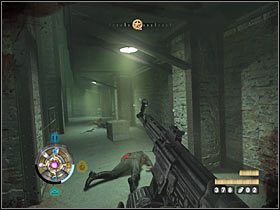 Górny poziom jest ponadto okupowany przez dwóch naukowców z artefaktami, których musisz naturalnie wyeliminować w pierwszej kolejności - Etap 12 - Baza badań paranormalnych | Opis przejścia Wolfenstein - Wolfenstein - poradnik do gry