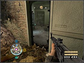 Za rogiem ponownie pokaże Ci się niewidzialny przeciwnik, ale chwilowo nie możesz go jeszcze zabić - Etap 13 - Szpital (cz.1) | Opis przejścia Wolfenstein - Wolfenstein - poradnik do gry