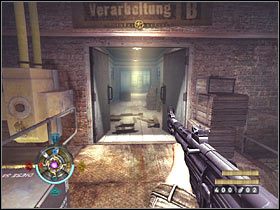 Ruszaj po schodach na górę i z odległości ostrzelaj nowych nazistów - Etap 14 - Fabryka konserw (cz.2) | Opis przejścia Wolfenstein - Wolfenstein - poradnik do gry