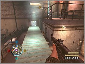 Ostrożnie zbliż się do wielkiej hali z aktywnym polem siłowym - Etap 14 - Fabryka konserw (cz.2) | Opis przejścia Wolfenstein - Wolfenstein - poradnik do gry