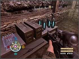 Idź cały czas prosto, a po kilku chwilach znajdziesz się w zupełnie nowym miejscu - Etap 17 - Szczyt zamku (cz.2) | Opis przejścia Wolfenstein - Wolfenstein - poradnik do gry