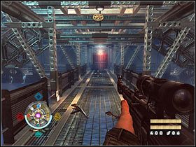 Podążaj przed siebie, korzystając z przejścia z ciałami zabitych przed chwilą wrogów - Etap 22 - Zeppelin (cz.1) | Opis przejścia Wolfenstein - Wolfenstein - poradnik do gry