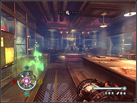 Po dotarciu na przeciwległy koniec korytarza musisz naturalnie skorzystać z windy i cierpliwie zaczekać aż przetransportuje Cię ona w nowe miejsce - Etap 22 - Zeppelin (cz.2) | Opis przejścia Wolfenstein - Wolfenstein - poradnik do gry