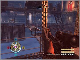 Nie powinno Cię zbytnio zdziwić to, że w oddali pojawią się przeciwnicy - Etap 22 - Zeppelin (cz.2) | Opis przejścia Wolfenstein - Wolfenstein - poradnik do gry