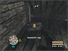 Sekret 1 (Farma): Wewnątrz pierwszego budynku (stajnia), na poddaszu (musisz użyć drabiny) - Etap 8 i 9 - Złoto (cz.1) | Sekrety Wolfenstein - Wolfenstein - poradnik do gry