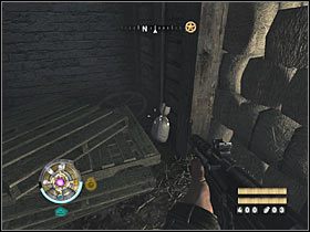 Sekret 7 (Farma): W stajni przyległej do głównego budynku farmy, niedaleko zejścia do podziemnych tuneli - Etap 8 i 9 - Złoto (cz.1) | Sekrety Wolfenstein - Wolfenstein - poradnik do gry