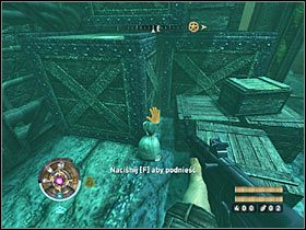 Sekret 9 (Farma): W tunelu prowadzącym do szopy, niedaleko miejsca, w którym walczyłeś z przeciwnikiem wyposażonym w artefakt - Etap 8 i 9 - Złoto (cz.1) | Sekrety Wolfenstein - Wolfenstein - poradnik do gry