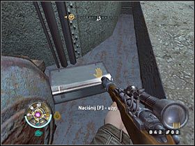 Sekret 11 (Pieczary): Zanim wyjdziesz z pierwszego pomieszczenia Pieczar (tuż po zjechaniu windą), skorzystaj z drabinki znajdującej się po prawej stronie - Etap 8 i 9 - Złoto (cz.2) | Sekrety Wolfenstein - Wolfenstein - poradnik do gry