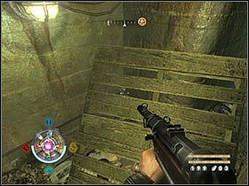 Sekret 1: W początkowej części misji, tuż po przejściu przez dziurę w ścianie - Etap 14 - Złoto (cz.1) | Sekrety Wolfenstein - Wolfenstein - poradnik do gry