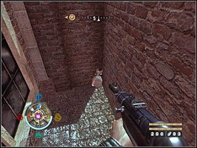 Sekret 9: Po wyjściu z kanałów skieruj się do słabo oświetlonej alejki - Etap 14 - Złoto (cz.1) | Sekrety Wolfenstein - Wolfenstein - poradnik do gry