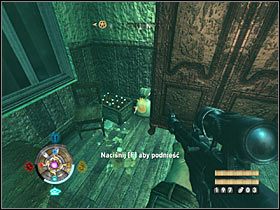 Sekret 19 (wschodnie centrum): We wschodniej części północnego placu zbadaj wnętrze jednego z budynków - Etap 15 i 18 - Złoto (cz.3) | Sekrety Wolfenstein - Wolfenstein - poradnik do gry