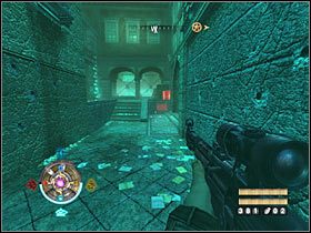 Sekret 2 (zachodnie centrum): Po drodze do przejścia na lotnisko zbadaj zachodnią alejkę - Etap 15 i 18 - Księgi | Sekrety Wolfenstein - Wolfenstein - poradnik do gry