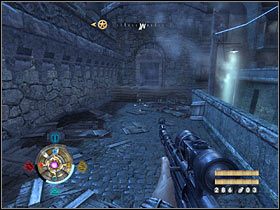 Sekret 5 (zamek): Po pokonaniu przeciwników przy rozstawionym polu siłowym skręć w prawo - Etap 16 i 17 - Złoto | Sekrety Wolfenstein - Wolfenstein - poradnik do gry