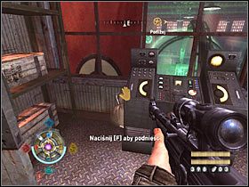 Sekret 9 (zachodnie lotnisko): Pomieszczenie kontrolne na piętrze, w hangarze, w którym musisz stoczyć walkę z bossem - Etap 20 i 21 - Złoto (cz.1) | Sekrety Wolfenstein - Wolfenstein - poradnik do gry