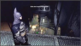 Musisz teraz wycelować w pokazaną na pierwszym screenie górną półkę - Ukryte osiągnięcia (zestawienie cz.1) | Fabuła | Batman Arkham Asylum - Batman: Arkham Asylum - poradniki