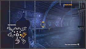 Po powrocie do jaskiń zejdź po schodach i skieruj się w prawo, otwierając pokazane na pierwszym screenie drzwi - Ukryte osiągnięcia (zestawienie cz.7) | Fabuła | Batman Arkham Asylum - Batman: Arkham Asylum - poradniki
