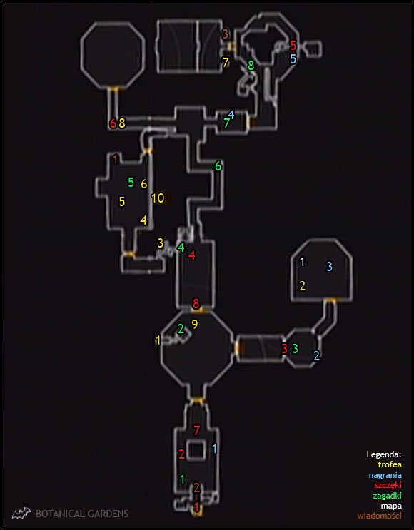 1 - Botanical Gardens - Mapa | Sekrety | Batman Arkham Asylum - Batman: Arkham Asylum - poradniki