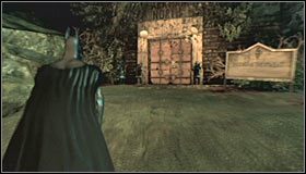 Rozejrzyj się trochę po okolicy, a wkrótce otrzymasz ostrzeżenie, że Twój batmobil znajduje się w niebezpieczeństwie - Arkham Island | Opis przejścia Batman Arkham Asylum - Batman: Arkham Asylum - poradniki